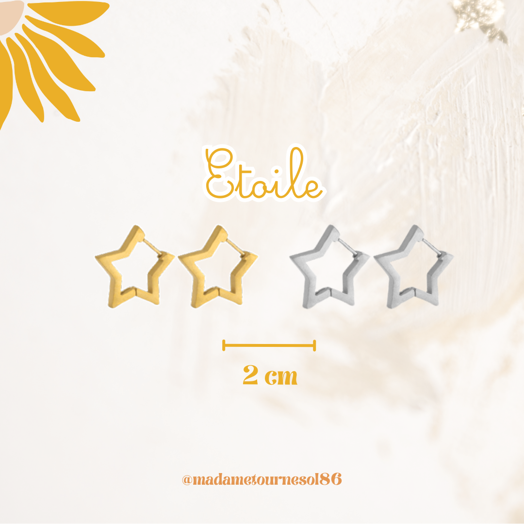 Créoles acier inoxydable