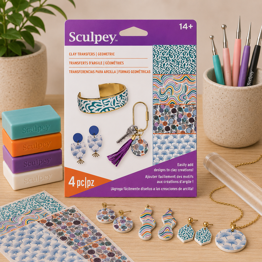 SCULPEY - feuilles de transfert argile