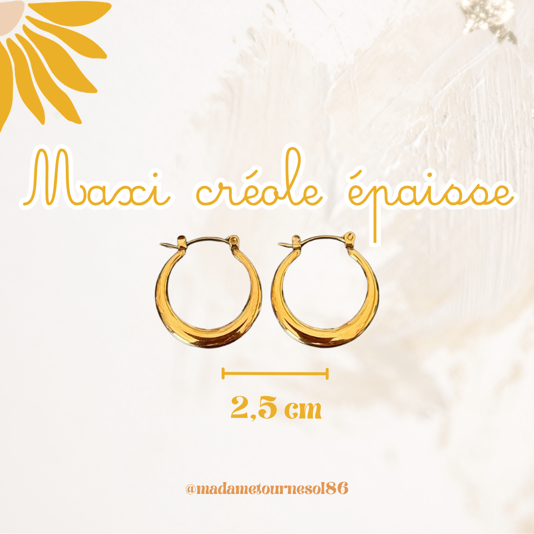 Créoles acier inoxydable