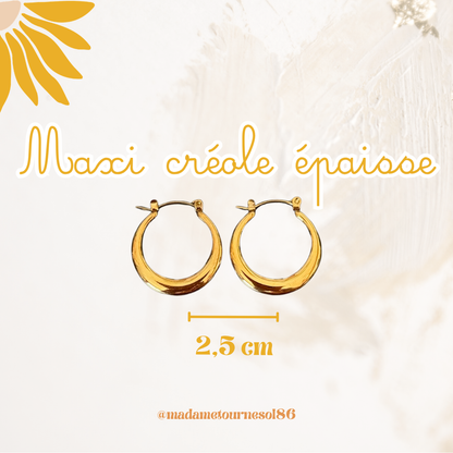 Créoles acier inoxydable