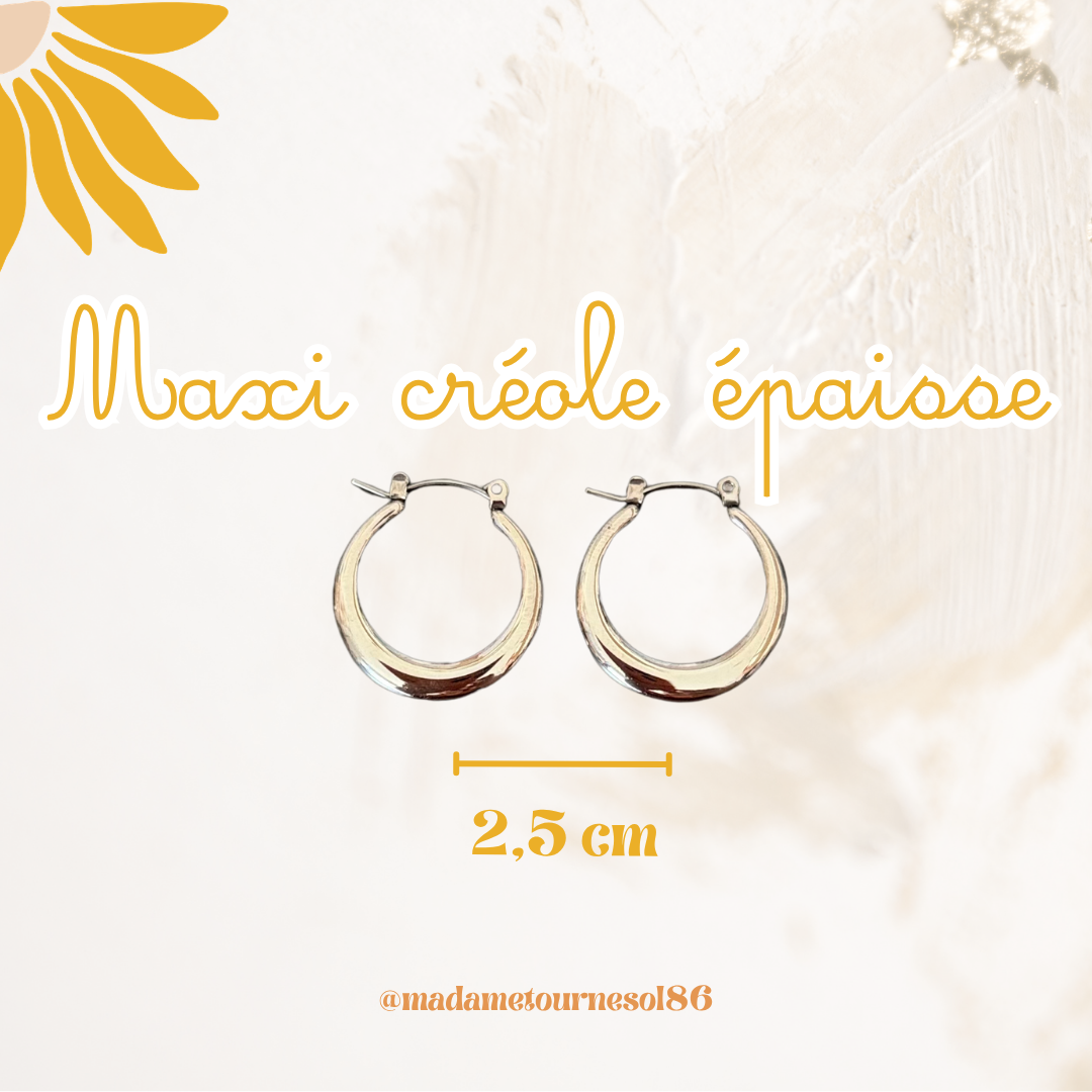 Créoles acier inoxydable