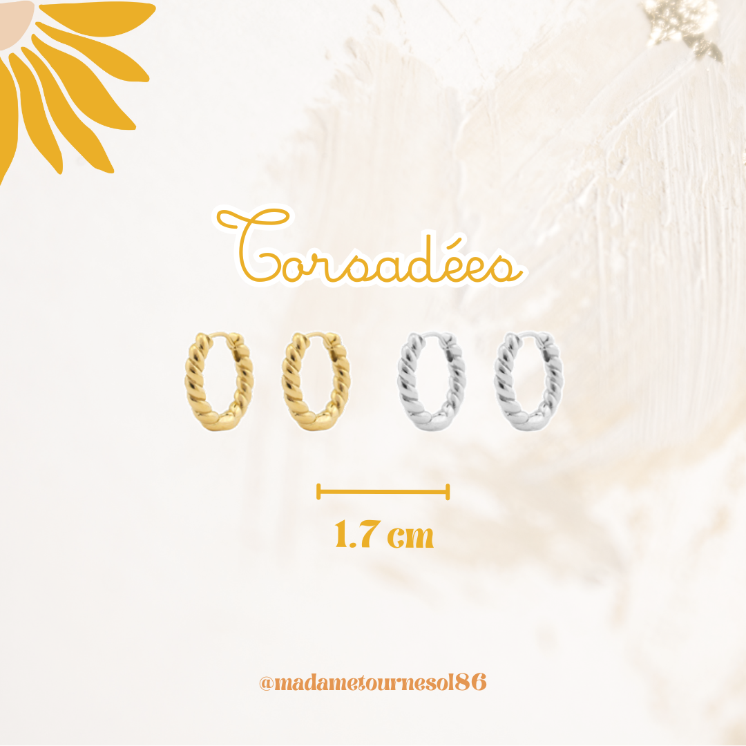 Créoles acier inoxydable