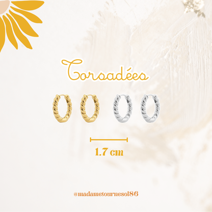 Créoles acier inoxydable