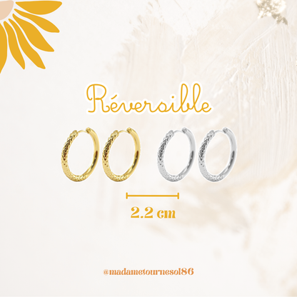 Créoles acier inoxydable