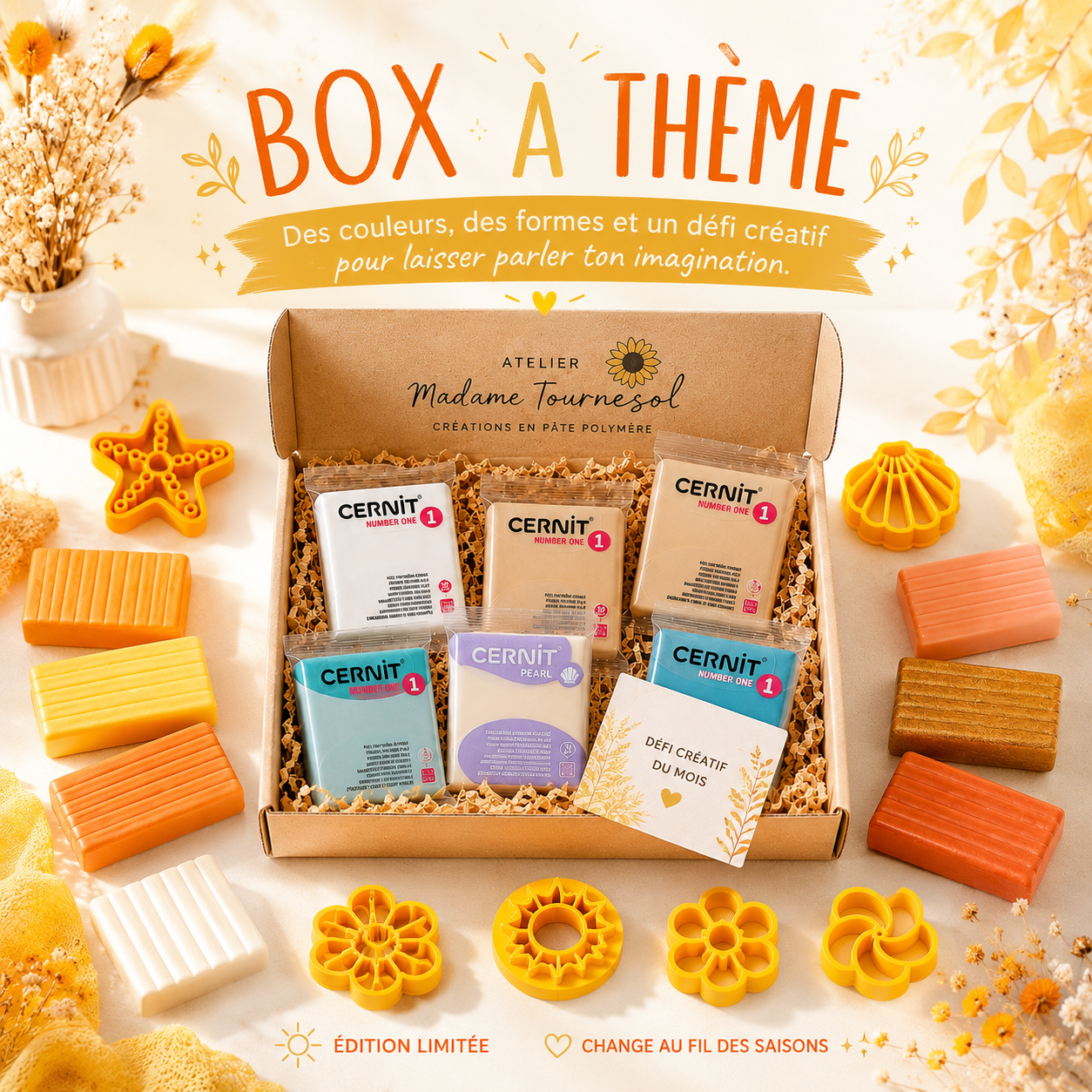 Box pâte polymère à thème
