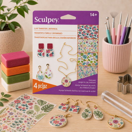 SCULPEY - feuilles de transfert argile